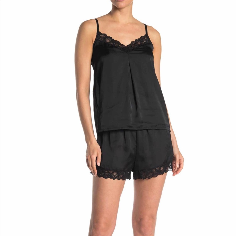 HALSTON Satin Pajama Set